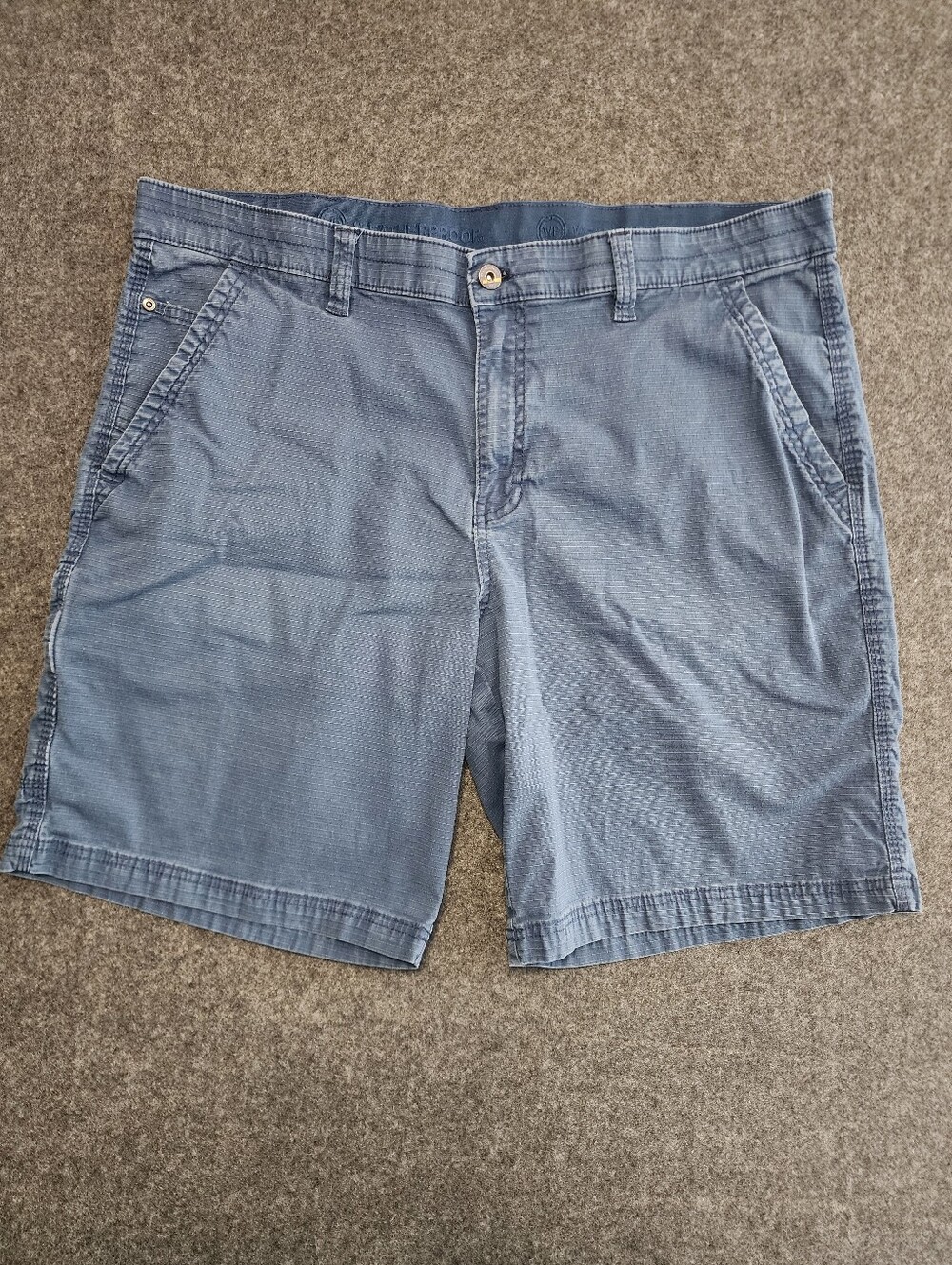 Weatherproof Men's Slate Blue Flat-Front Shorts